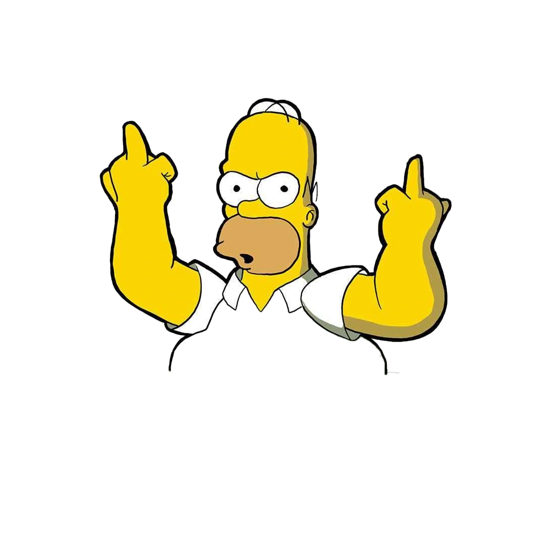 Irritated Homer Sticker